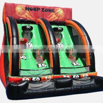 2014 hot sale inflatable basketball game, 2 lanes