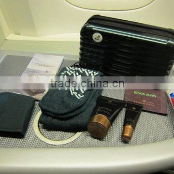 Luxury and comfortable inflight travel set with ABS bag for first class