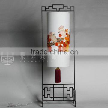 Fancy hand drawing painting design table lamp