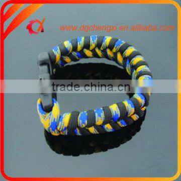 High quality new hot colorful wholesale different paracord bracelet