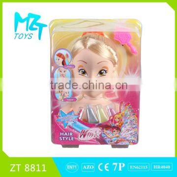 2015 New !Eco-friendly PVC half body Winnie doll with music+cosmetics Barbie Doll (2 Model Mixed)