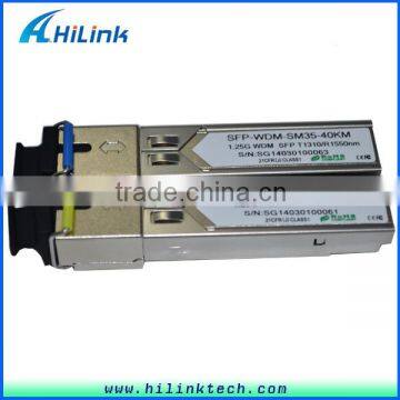 1.25G 1310nm/1550nm 40km LC/SC DDM BiDi SFP Transceiver