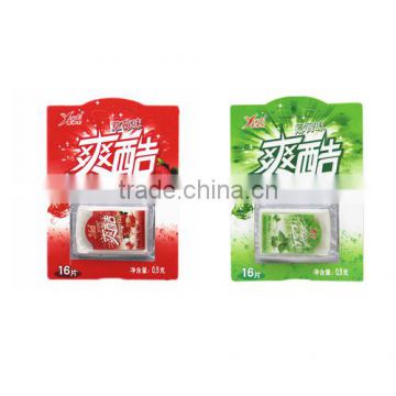 High quality fruit flavor fresh mint candy VC-F030