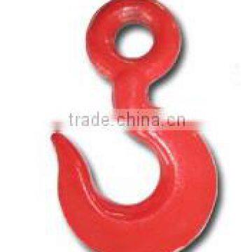 Drop Forged Hardware Alloy Steel/carbon Steel Drop Forged Plastic-sprayed Lifting Hoist Long Neck Shape Hook photo-2