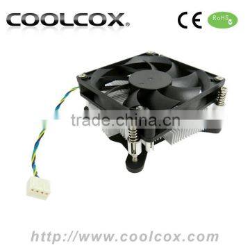 LGA1150 CPU COOLER,ALUMINIUM HEATSINK,80*80*15mm Fan