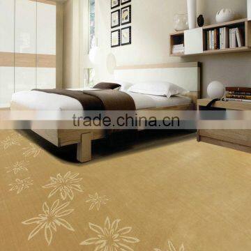 Jacquard style PP tufted cut loop pile wall to wall carpet