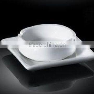 H0894 white porcelain for smoking wholesale ceramic ashtray