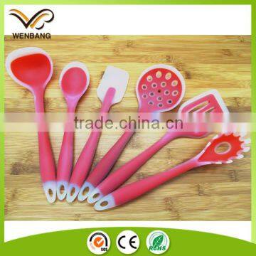 Eco-friendly silicone kitchen utensil set 6pcs