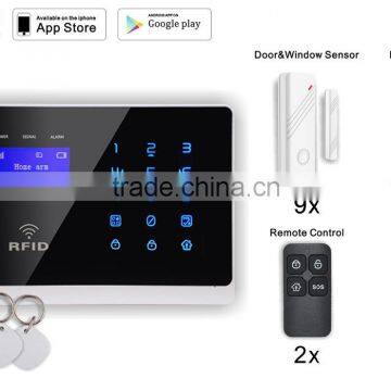 Eray Home Security GSM Alarm System DIY Kit Intruder Alarm with PIR Motion Detector and Door Alarm