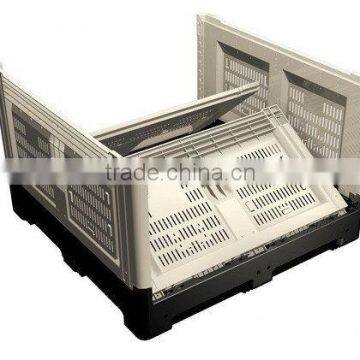 610L plastic storage box,plastic vegetable and fruit folding container