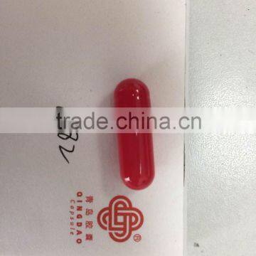 Empty gelatin capsule shell Burgandy color size 00