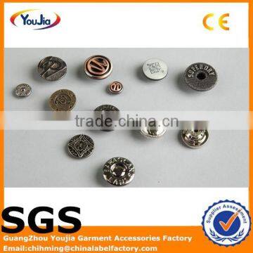 High Quality Fashion Zinc Alloy Jeans Metal Button