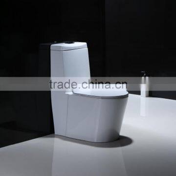 American style white finish new design soft close seat cover one piece toilet
