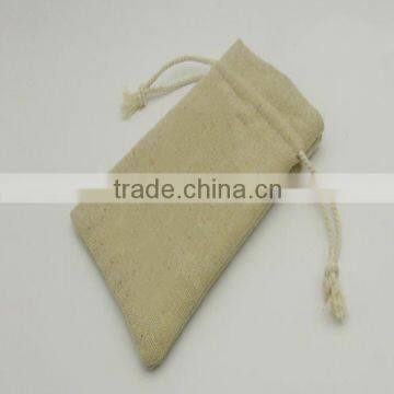 Small Printed Linen Bag Linen Pouch photo-3