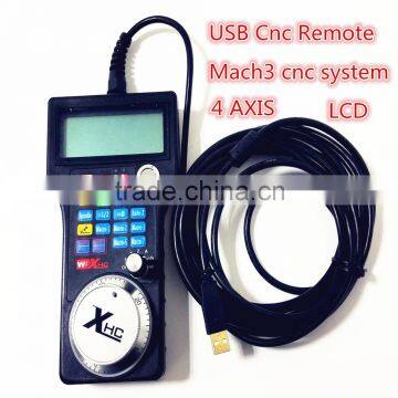 4 AXIS Mach3 USB cnc router remote controller cnc handwheel