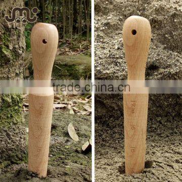 Hot sale easy wooden plant dibber,7 inches scale wooden planting dibber