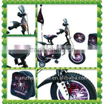 new style spiderman bike bicycle with flag