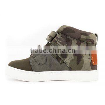 Guangzhou Choozii Fashion High Cut Camouflage PU Kids Sneakers Boy photo-3