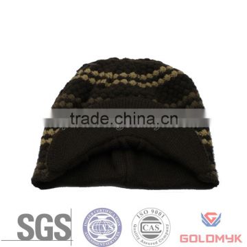 Chinese best selling knitted hat with bill