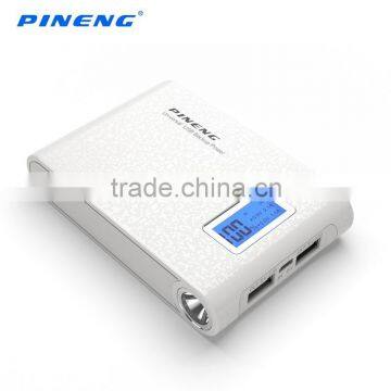 Pineng factory 10000mah mobile phone power bank with two USB out