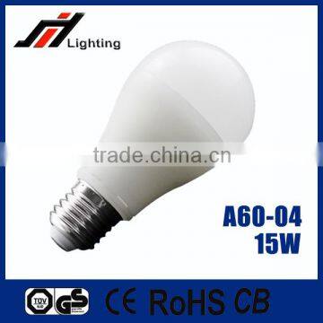 2016 hot sale A60 15W 85-265V E27 B22 led light bulb