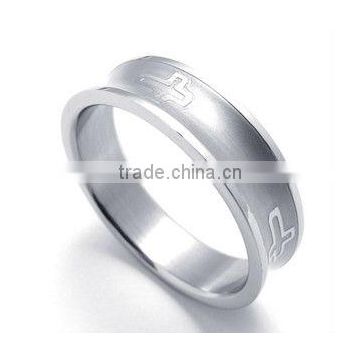 High quality 8mm stainless steel puzzle ring