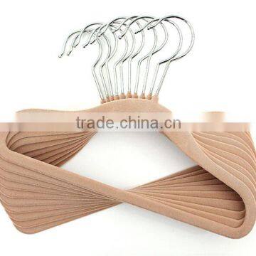 Candy Color Cute Velvet Flocked Clothes Coats Hanger for Kids, Baby photo-5