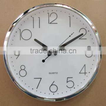 30cm chrome wall clock