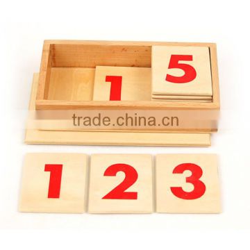 High quality Montessori mathmatics equipment for numeral card with CE