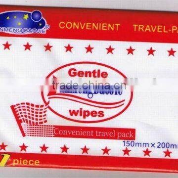 travel wipe, wet tissue