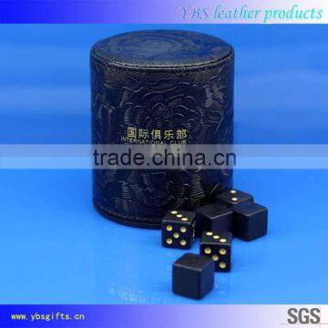 china supplier new product genuine leather dice cup