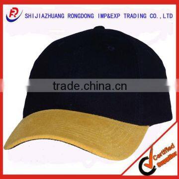 PROMOTIONAL CHEAP CUSTOM BASEBALL CAP WITH LEATHER PEAK