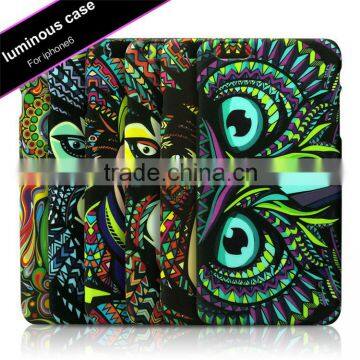 For Iphone 6 Plus 4.7" 5.5" Animal Carton Luminous Case Fluorescent Glow Cover