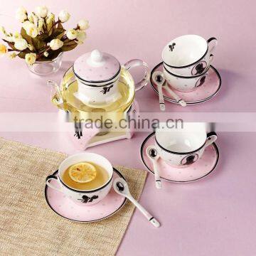 Good Quality Creative Customized Fancy Bone China Ceramics Tea Set photo-2