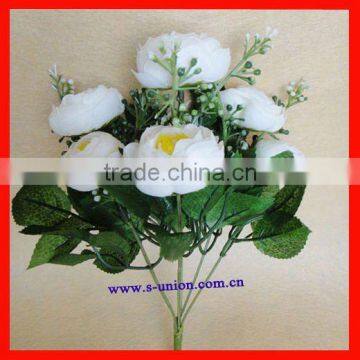 Beautiful handcraft decorative artificial peony flowers bonquet