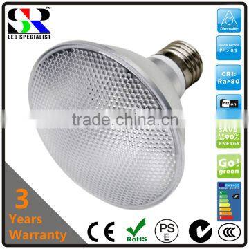 Par38 E26 E27 B22 Wide Angle Frosted Diffused Milky pc Cover Waterproof IP65 Led Dimmable Par38 Spot Bulb Light