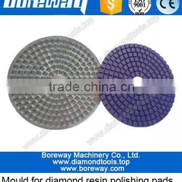 molds for diamond polishing pads