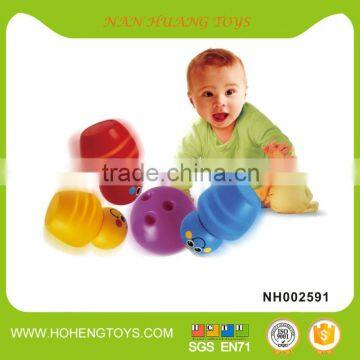 Infant toy plastic bowling ball set