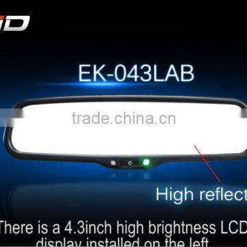 Bluetooth Rear View Mirror Built in Microphone Car Handsfree Kit Rear View Mirror Monitor photo-2