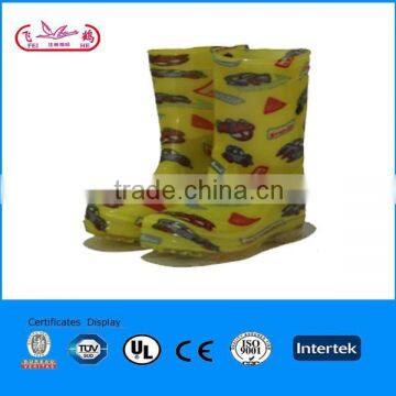 children PVC boots with cartoon print