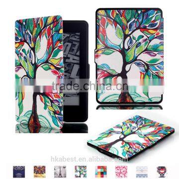 For Amazon Kindle Paperwhite 1/2/3 Flip Leather Case IFC096, Magnet Smart Case With Pattern Protective for Amazon Kindle Tablet