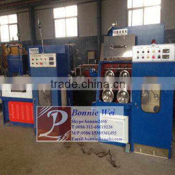 Bare copper wire drawing machine with online annealing