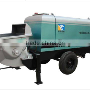 China famous motor engine truck mounted concrete pump remote control