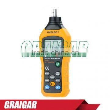 HYELEC MS6208A Contact-type Digital Tachometer Contagiros De Rpm Pocket Wind Speed Test Meter Air Flow Anemometer