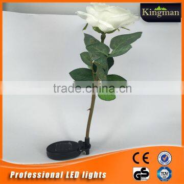 factory direct selling wireless and decorative outdoor solar lights solar rose flower light