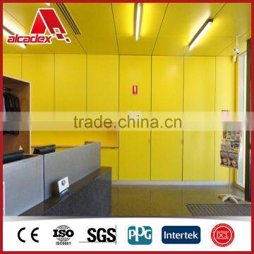 indoor wall covering plastic sheet aluminum composite panel