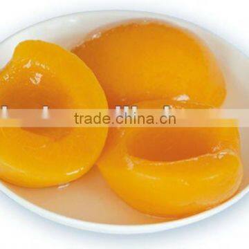 canned fruit slice yellow peach in syrup