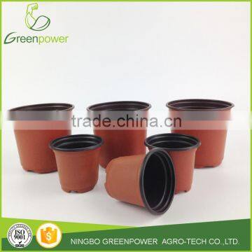 pp blister plastic brick color flower pot