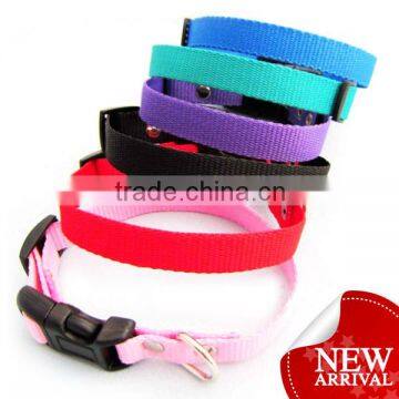 High quality pet collars with customer logo nylon embroidered pet collar