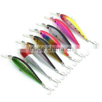 3D Lifelike Eyes Fishing Minnow Lures 8 Colors 10.1cm 9.36g High Quality Artficial Plastic Wobbler Hard Bait photo-3